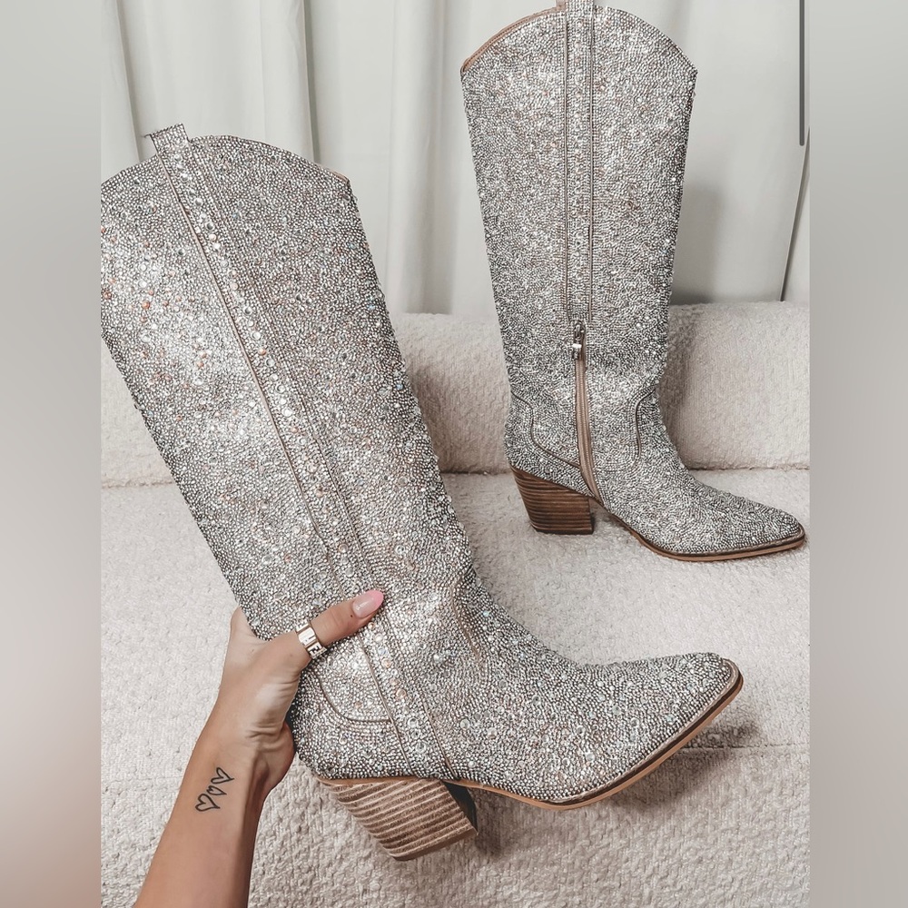 RHINESTONE BOOTS